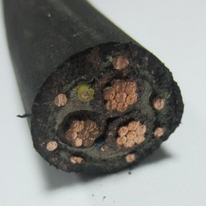 Schwarzes konzentrisches gepanzertes Kabel 16mm 3 Ader 6/3 AWG mit PVC- oder XLPE-Isolierung